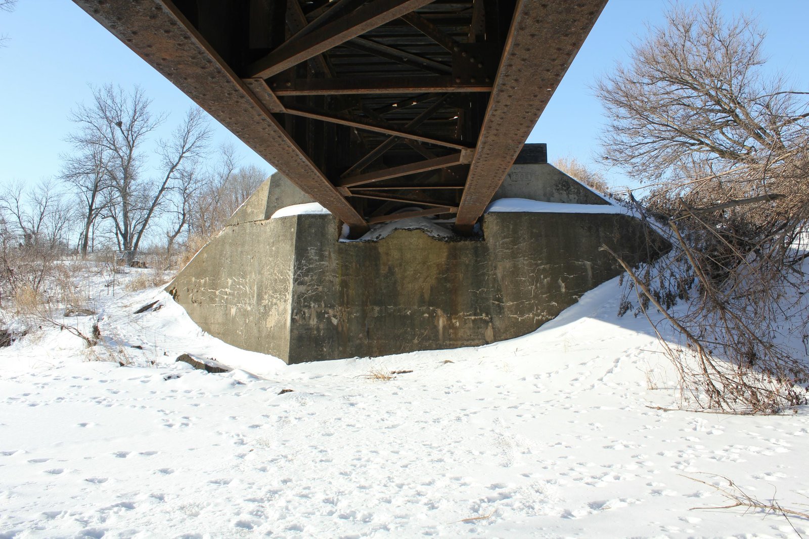 Under bridge